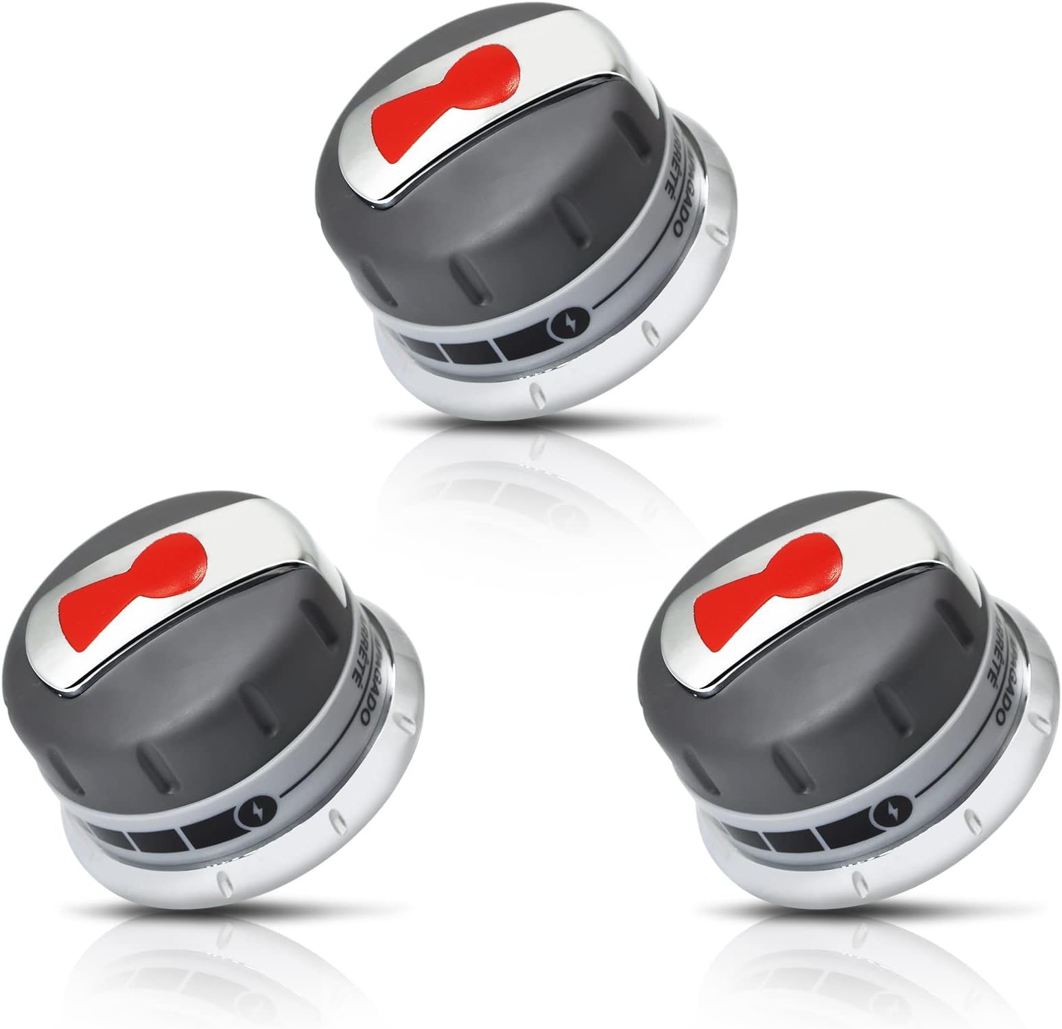 Upgraded 88848 Gas Grill Burner Knobs, Compatible with Weber Genesis 300 Series (2011-2016) Gas Grills, 3 Pack