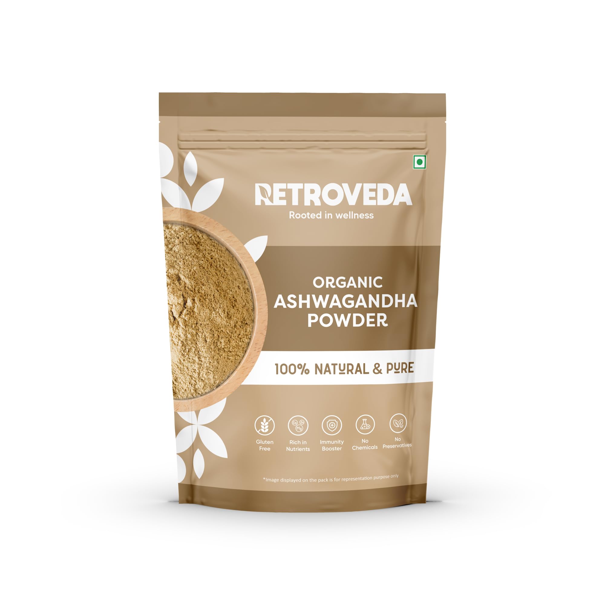 Retroveda Oraganic Ashwagandha Powder-1KG| Helps Fight Anxiety and Stress | Helps Boost Strength, Stamina & Energy | 100% Pure & Natural | Ashwagandha Churna | 250g Each Pack (Pack of 4) (B0D83BB6Z2) Amazon Price History, Amazon Price Tracker