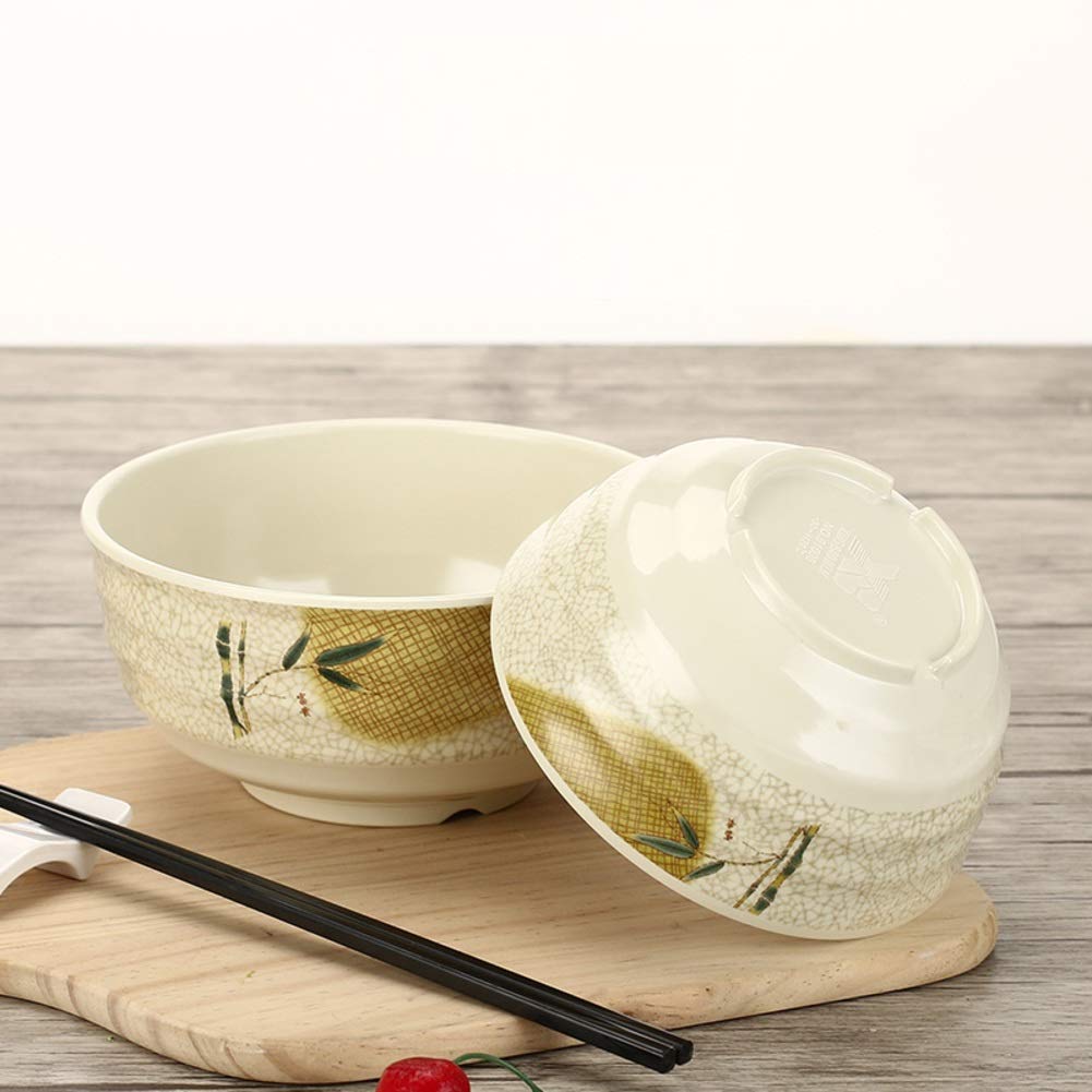 Générique Bol à Ramen en mélamine de Style Chinois, saladier en Plastique, Grand Bol de Service, Bol à Soupe léger et Durable, Plats de Service, Bols à Nouilles et céréales
