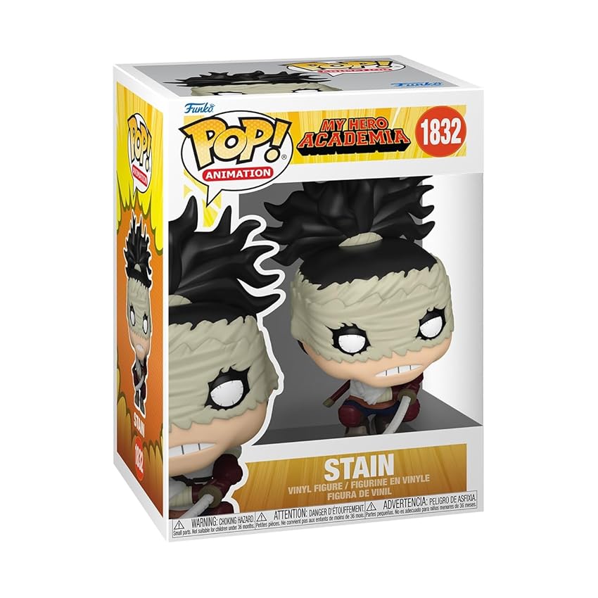 Funko Pop! Animation: MHA - Stain - (Chizome Akaguro) - My Hero Academia - Figura in Vinile da Collezione - Idea Regalo - Merchandising Ufficiale - Giocattoli per Bambini e Adulti - Anime Fans
