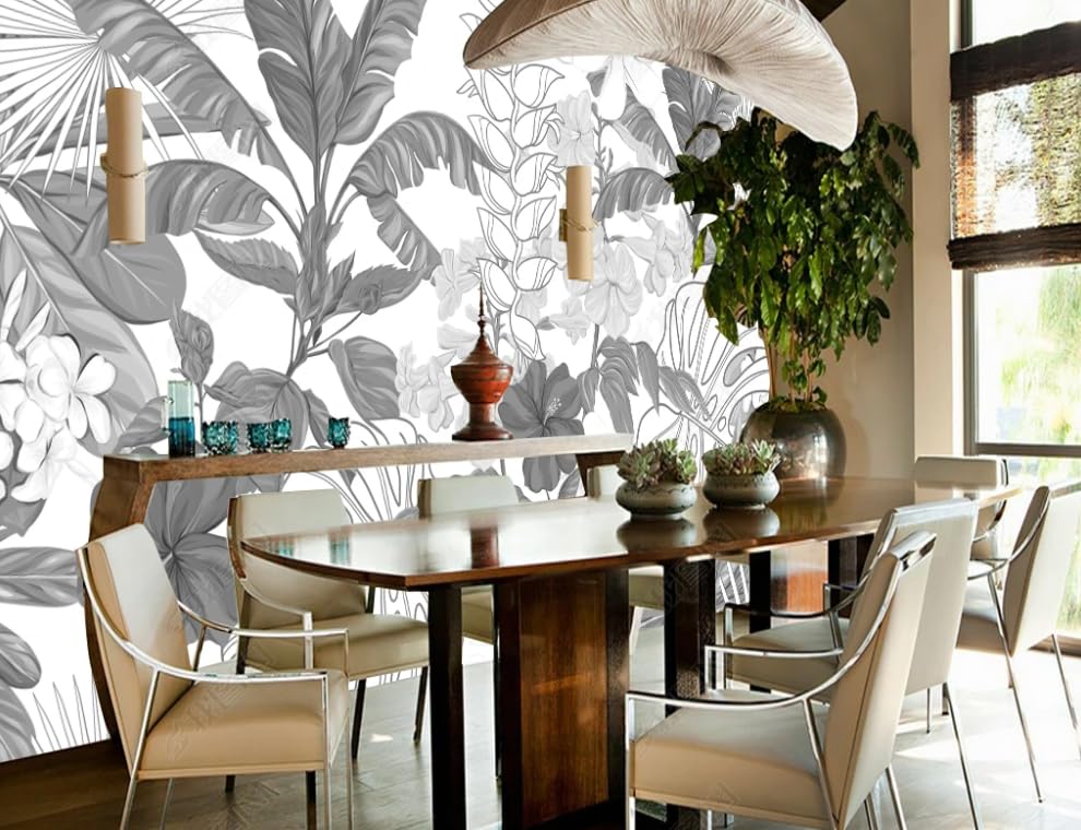 Papier peint intissé bananier géant 350x256 cm pour habiller le mur du salon