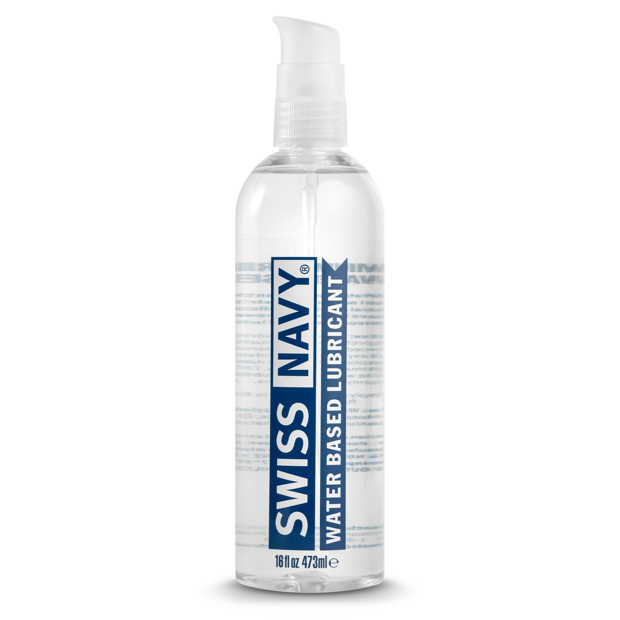 Swiss Navy Premium Water-Based Lubricant - 16 oz | Lubricating Gel for Men, Women & Couples - Toy Safe - Non-Staining Formula - Compatible with Latex & Condoms