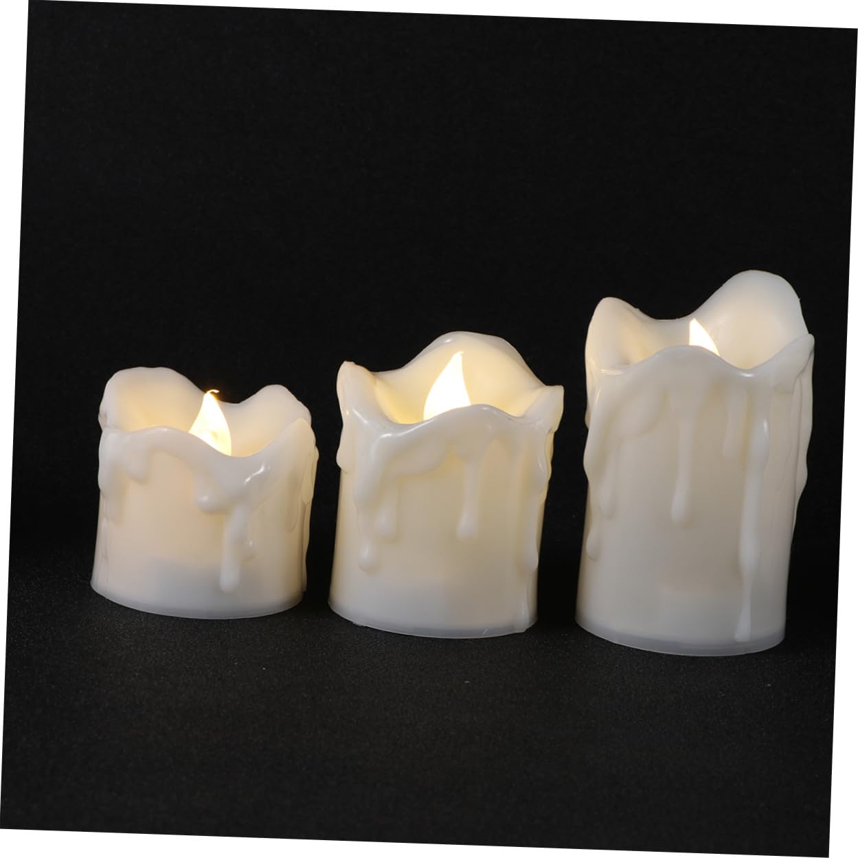 6 Pezzi Candele LED Elettroniche con Telecomando Luci Fiamma Tremolante senza Fiamma Lampade Decorative per Feste e Festival Luce Calda Ambientale senza Batterie