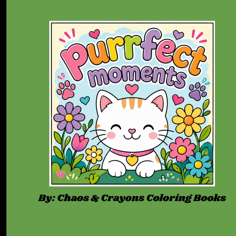 Purrfect Moments: A Cozy Cat Coloring Book Filled with Cute, Whimsical, and Relaxing Scenes