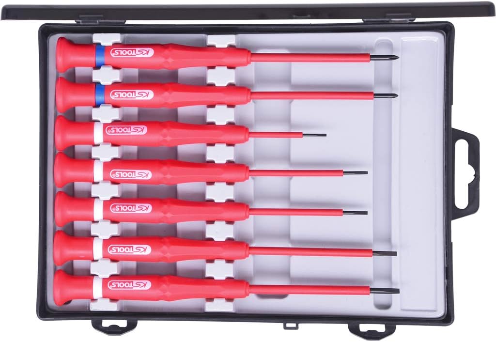Insulated precision screwdriver set, 7 pcs