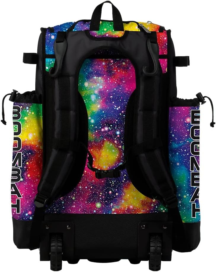 Boombah Superpack Hybrid Rolling Bat Bag - Galaxy Multi Bat Pack - Wheeled & Backpack Version