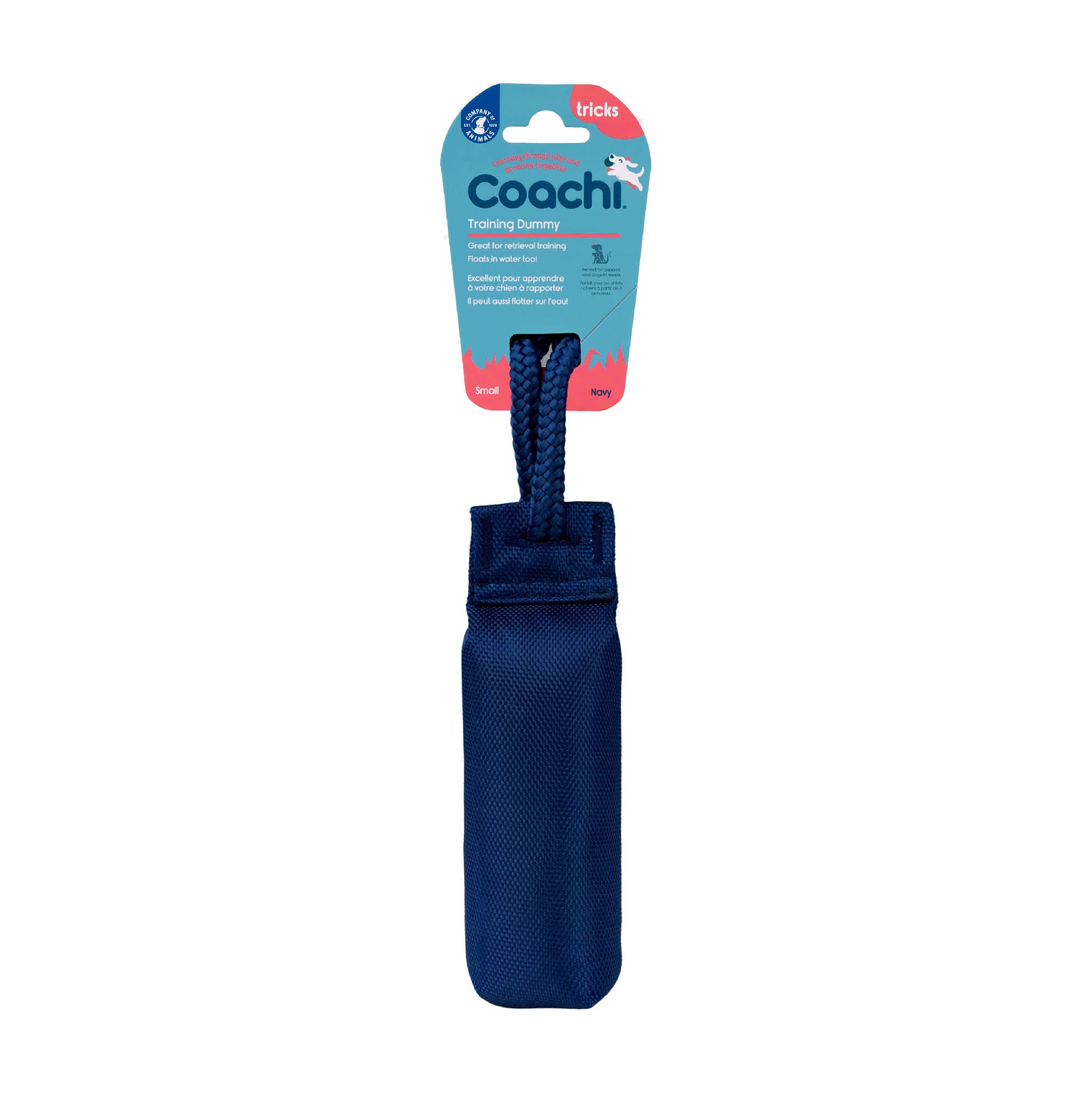 Canvas Training Dummy Coachi, Flotte, à Lancer, Classique des Jouets à rapporter, Dressage de Chiots et Chiens de Chasse. Accessoire pour Petits Chiens et Chiots.