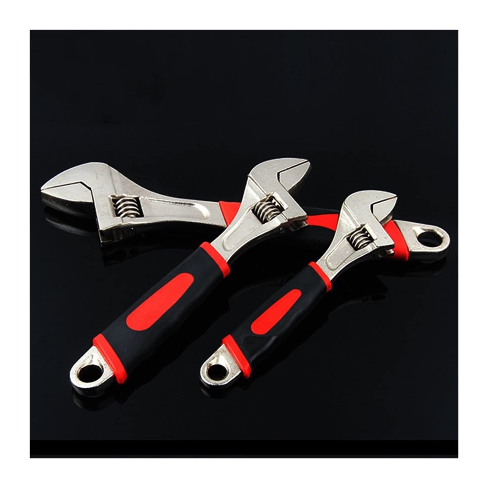 Herramientas de Hardware Llaves de Boca Llave Ajustable Multifuncional Llave de Boca de 6 "8" 10 "12 Pulgadas con Mango de Vaso (6 Pulgadas)