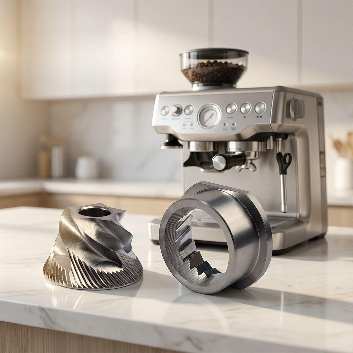Molinillo cónico de acero inoxidable de 48 mm para Nivona para miele para molinillo de café Aeg, pieza de repuesto