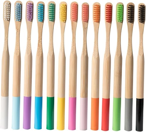 Miniatura 3 de NOLITOY 8 Pcs Bamboo Brush Extra Soft Toothbrushes Adults Cleaning Toothbrushes Manual Toothbrush Toothbrushes Organic Tooth Brush Kids Baby Kit