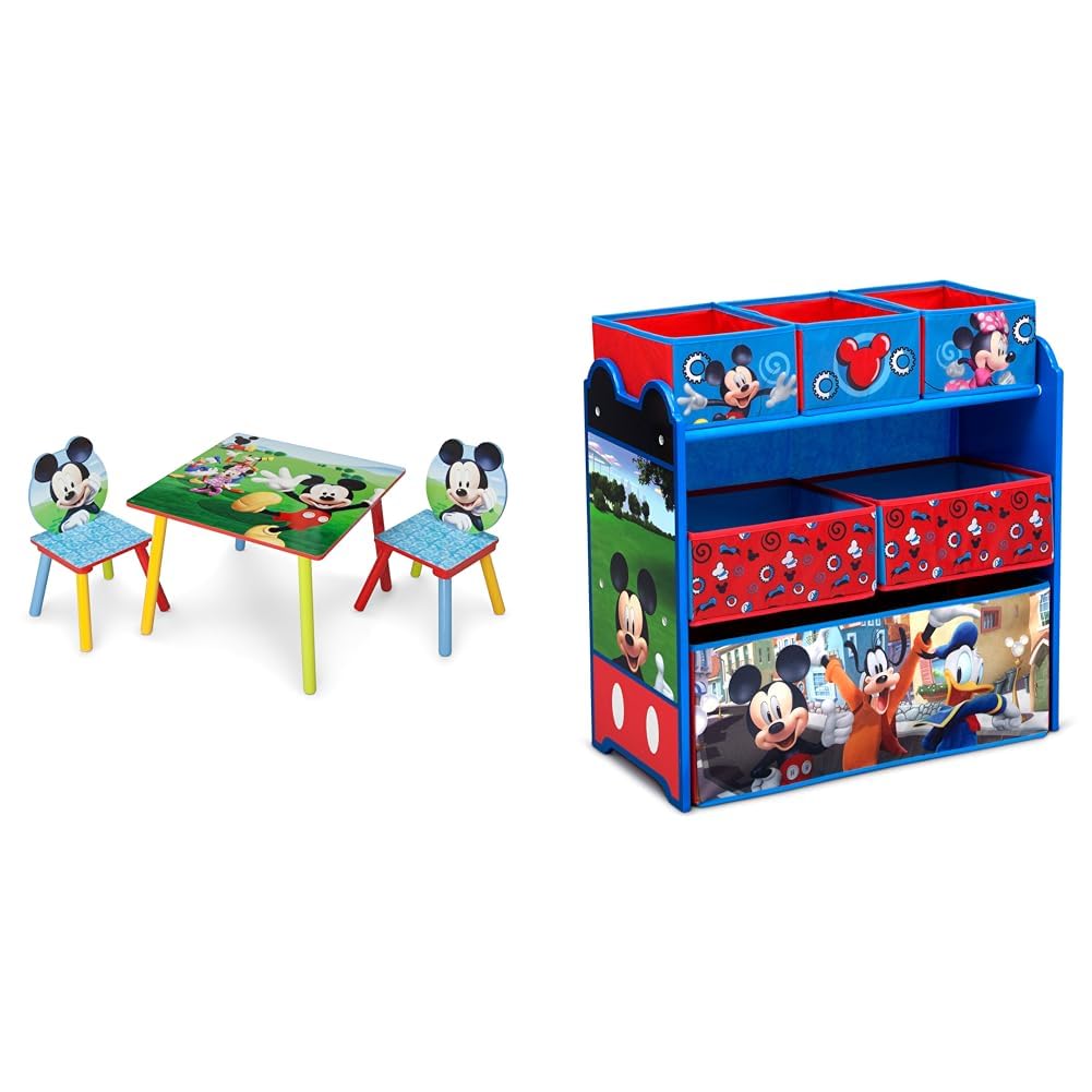 Amazon.com: Delta Children Kids Table and Chair Set (2 Chairs Included ...