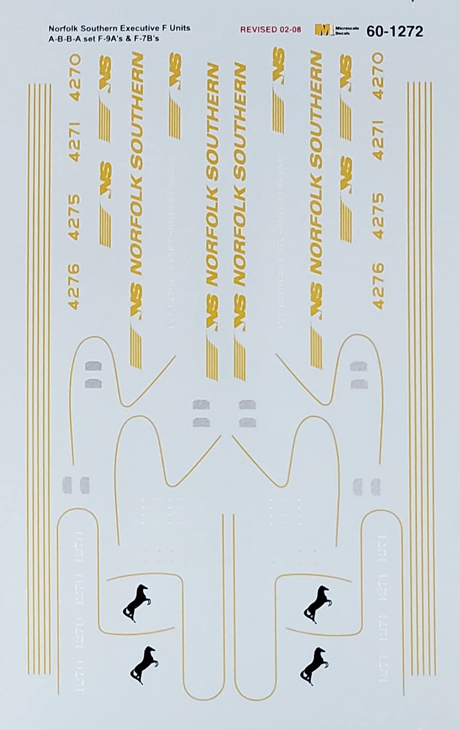 Norfolk Southern - NS - Executive F-9s, 2007 Paint Scheme