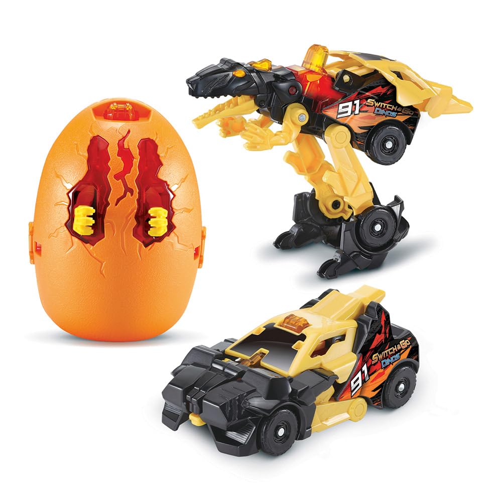 VTech Switch & Go Dinos Œuf Dinosaure Transformable Jouet Sonore 2e Génération 6 Modèles Cadeau Enfant 4 Ans Français