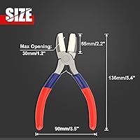 Vista 6 de Alicates de mandíbula de nailon Alicates de punta plana de nailon Alicates de mandíbula de nailon plano Alicates de mandíbula de nailon doble