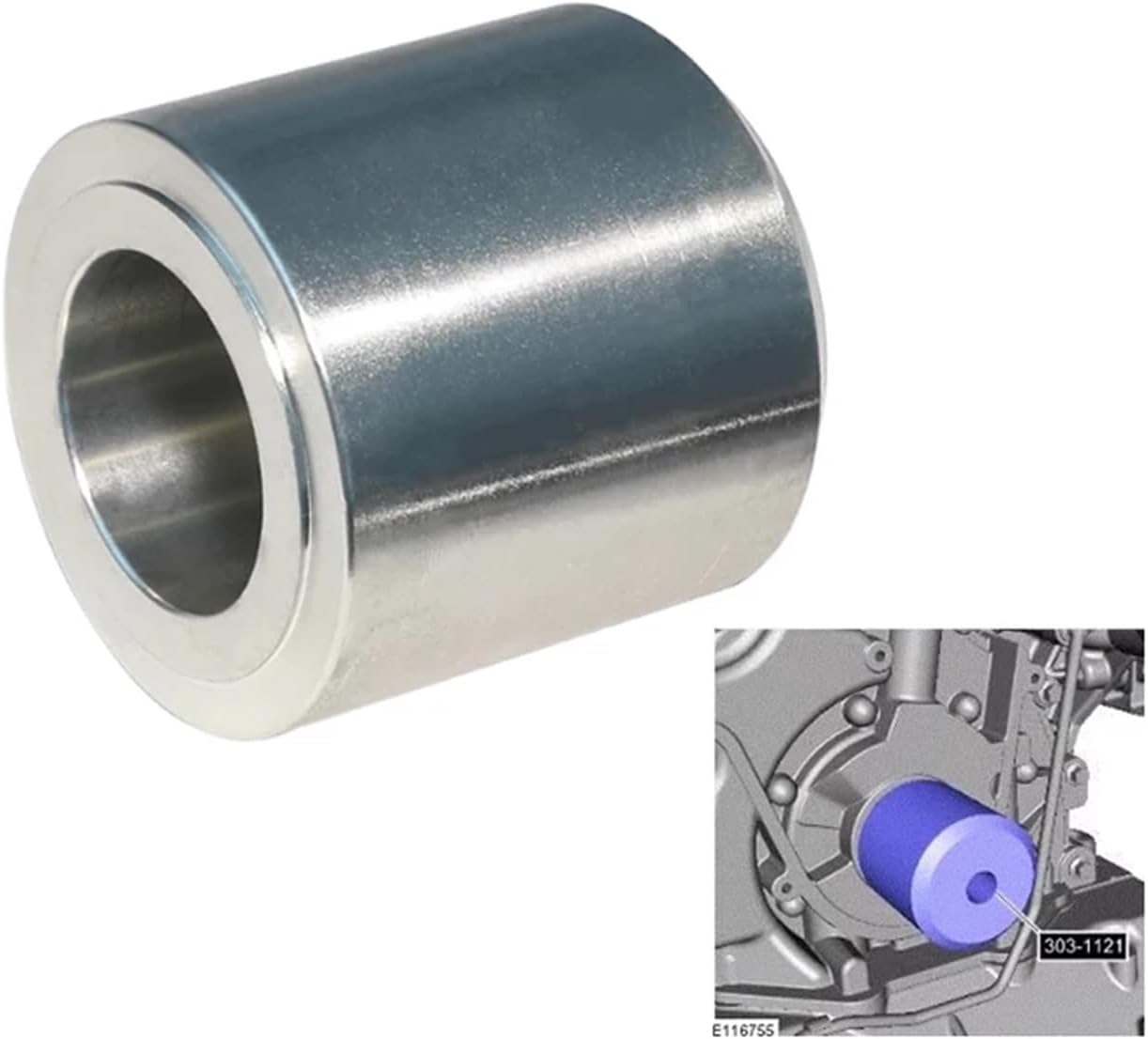 Engine Crankshaft Front Oil Seal Removal Installation Tool Compatible with Land Rover Discovery 4 TDV6 3.0L Diesel OEM NO.303-1121 303-1122