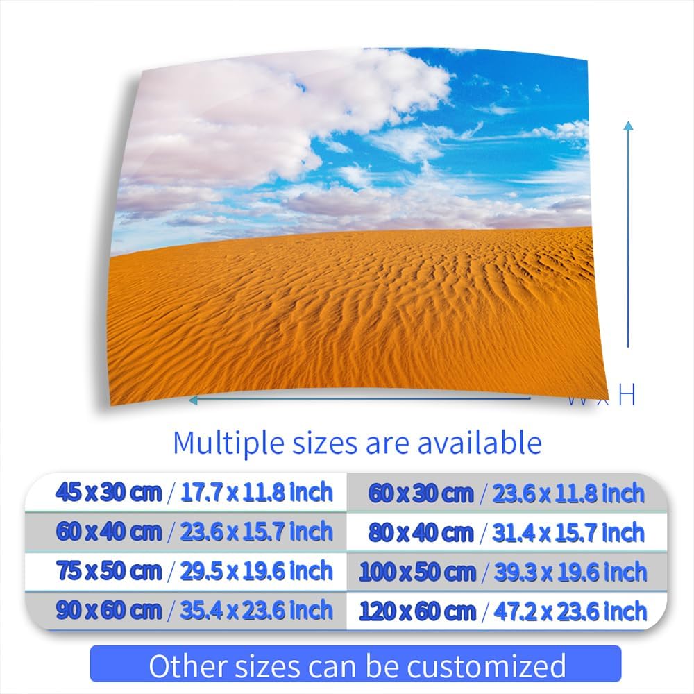 Aquarium Background Stickers - Dune Sky Self-Adhesive Fish Tank Reptile Terrarium Decor Poster (120 x 60 cm / (47.2 x 23.6 inches))