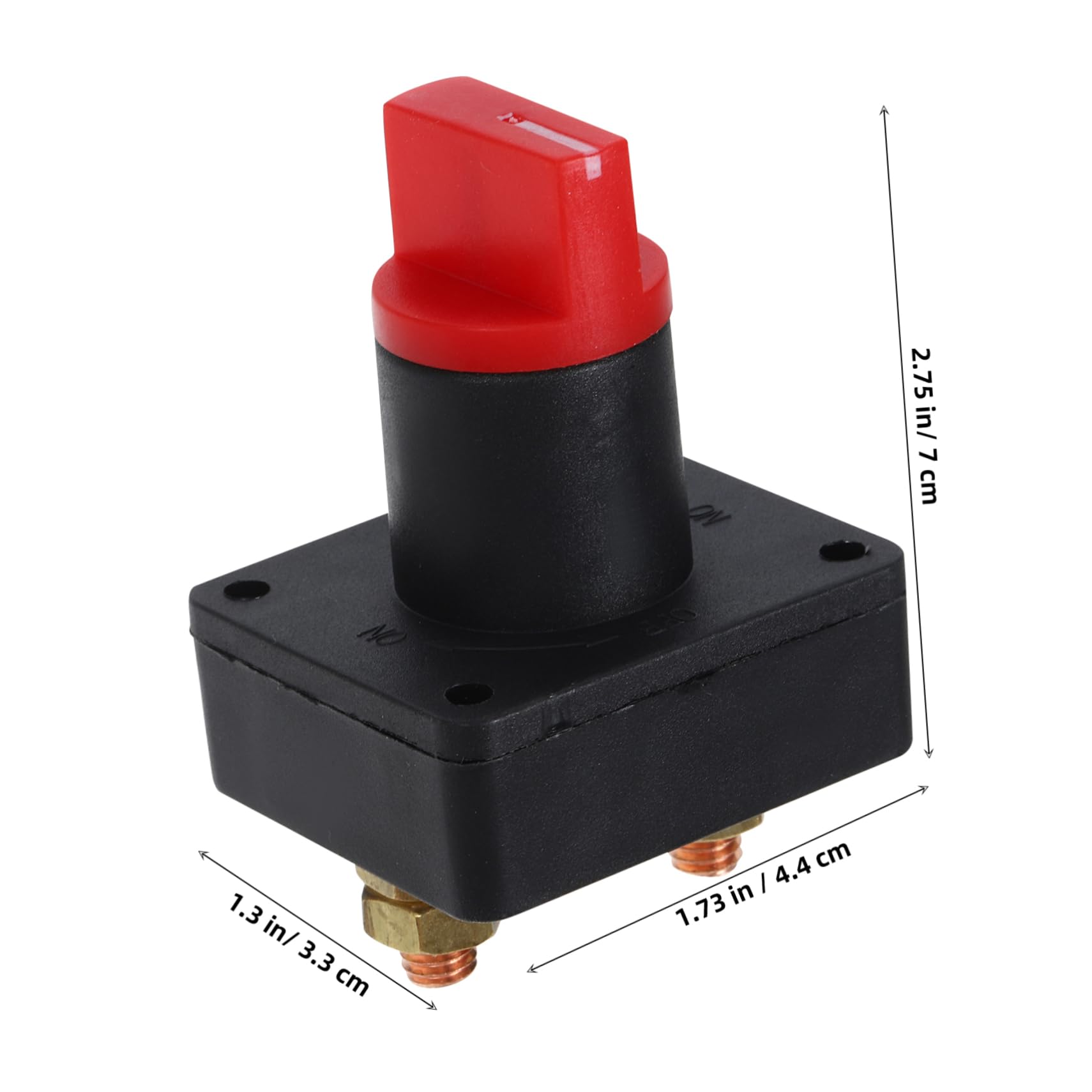 OUNONA Boat Battery Disconnect Isolator Vehicle Battery Disconnect Switch Compact Design Simple Operation Random