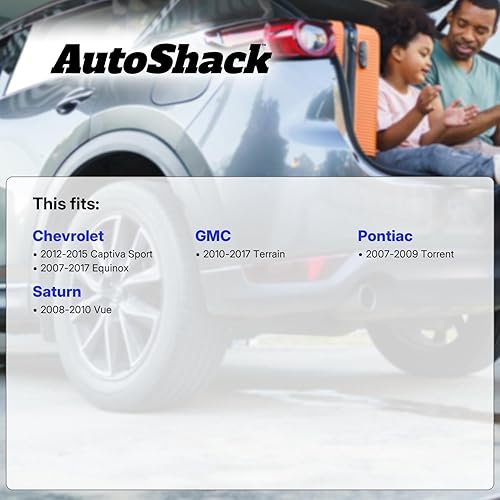 Miniatura 2 de AutoShack - Juego de 2 pinzas de freno traseras y pastillas de cerámica de repuesto para Pontiac Torrent 2007-2017 Chevrolet Equinox 2012-2015