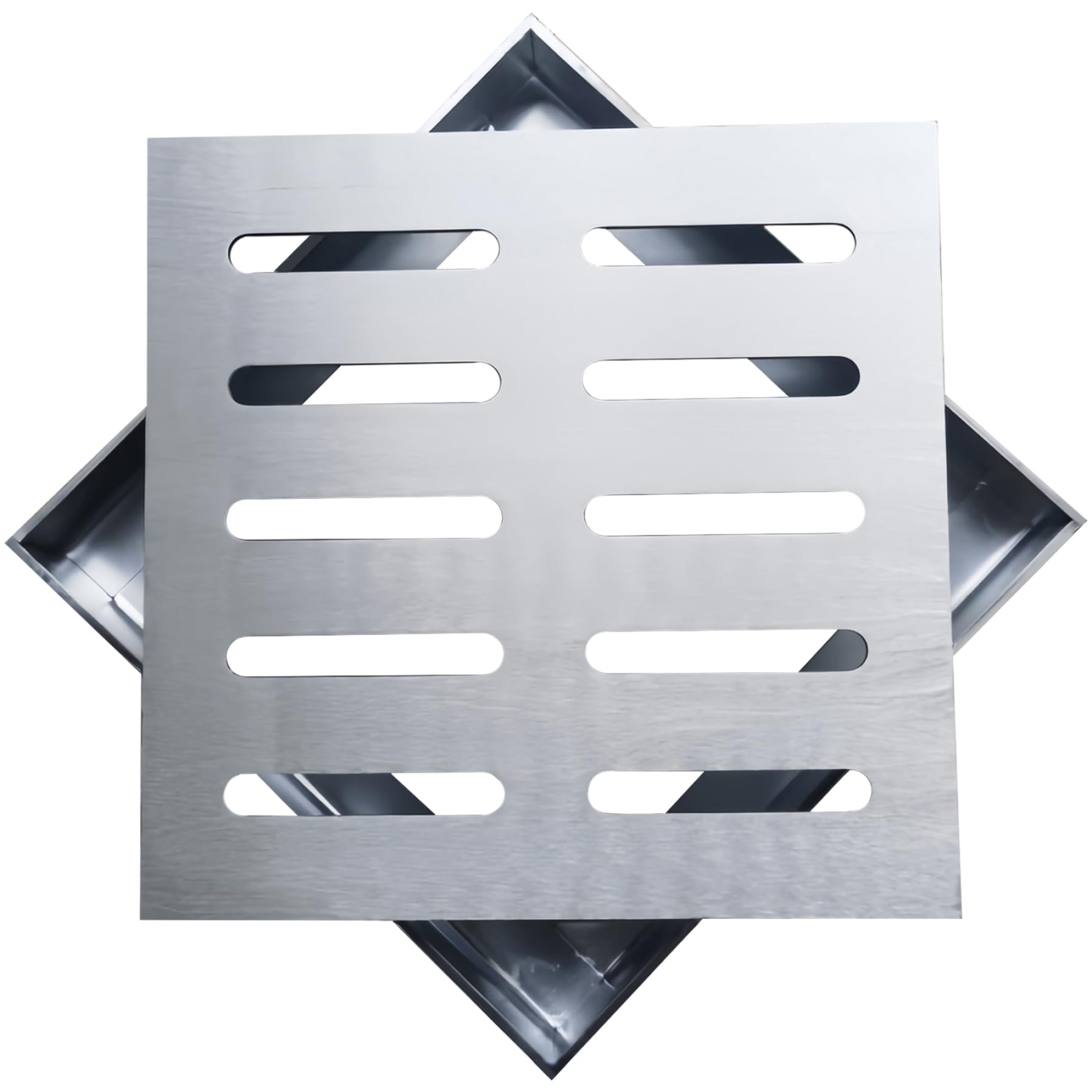 Grille de drainage extérieur acier inoxydable 12x12 pouces couvercle polyvalent creux