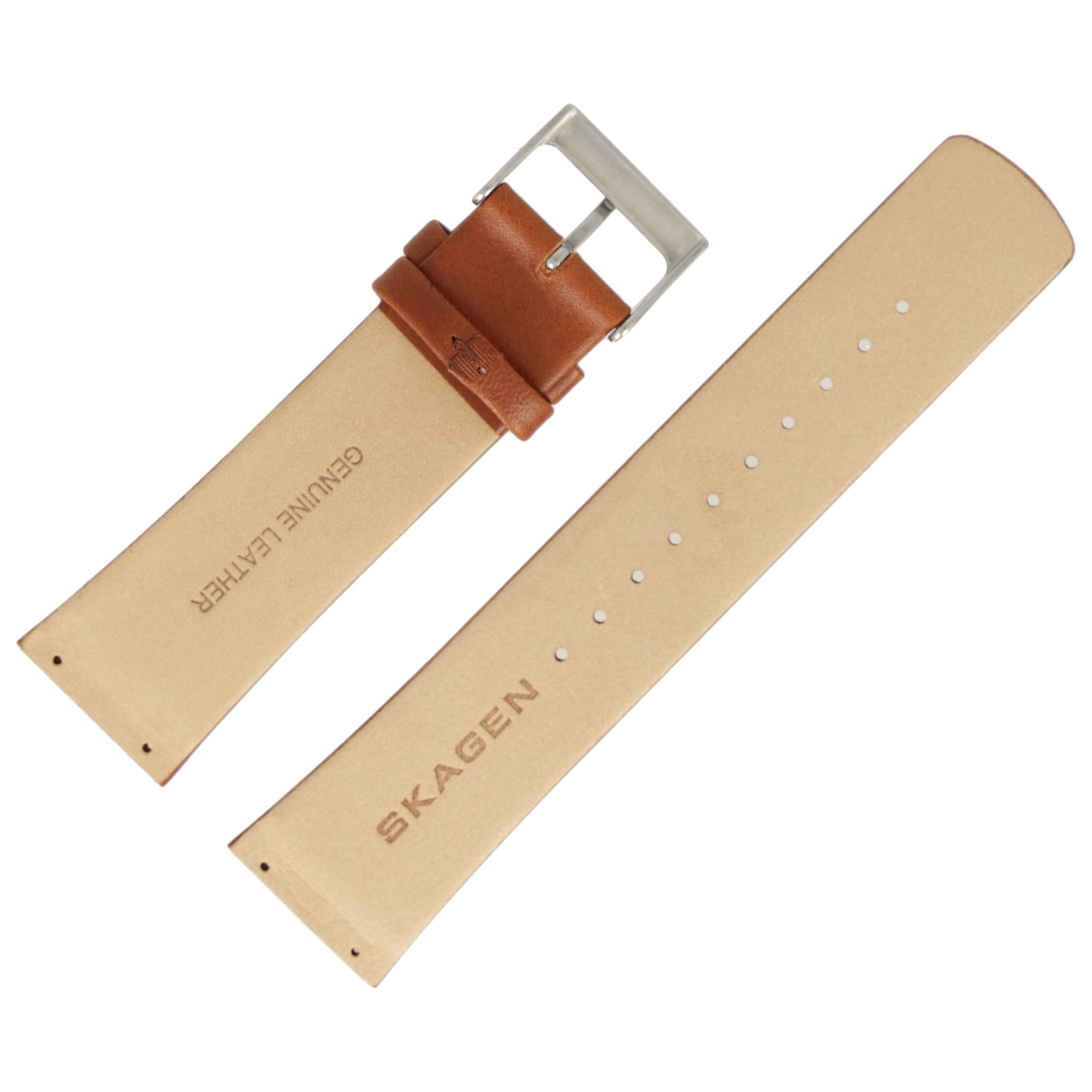 Skagen Cinturino Per Orologio 22mm Pelle Marrone - SKW6082