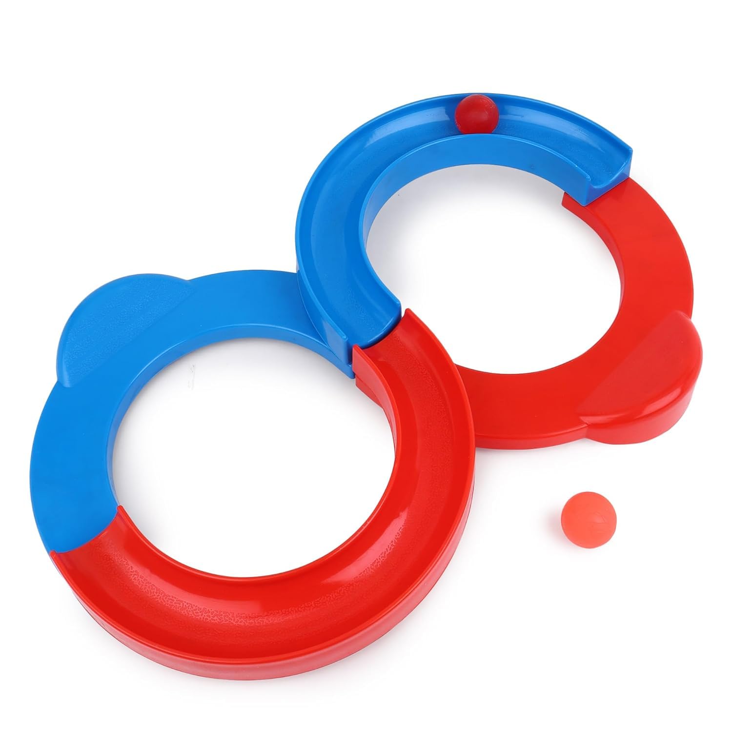8 Shape Infinite Loop Interaction Creative Track Toy with 2 Bouncing Ball for Boys and Girls Ages 4+ Hand Eye Coordination Exercise Learning-image-43