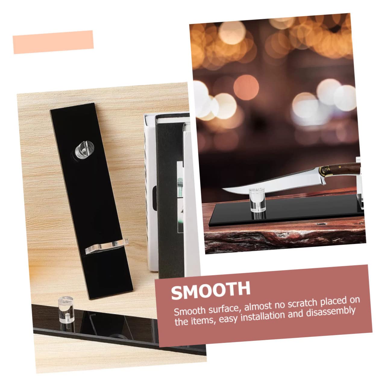 Ciieeo Transparent Acrylic Cutter Display Rack Thickened Cutter Holder for Shop Storage Stand Protects and Organizes for Crafts and Kitchen Use