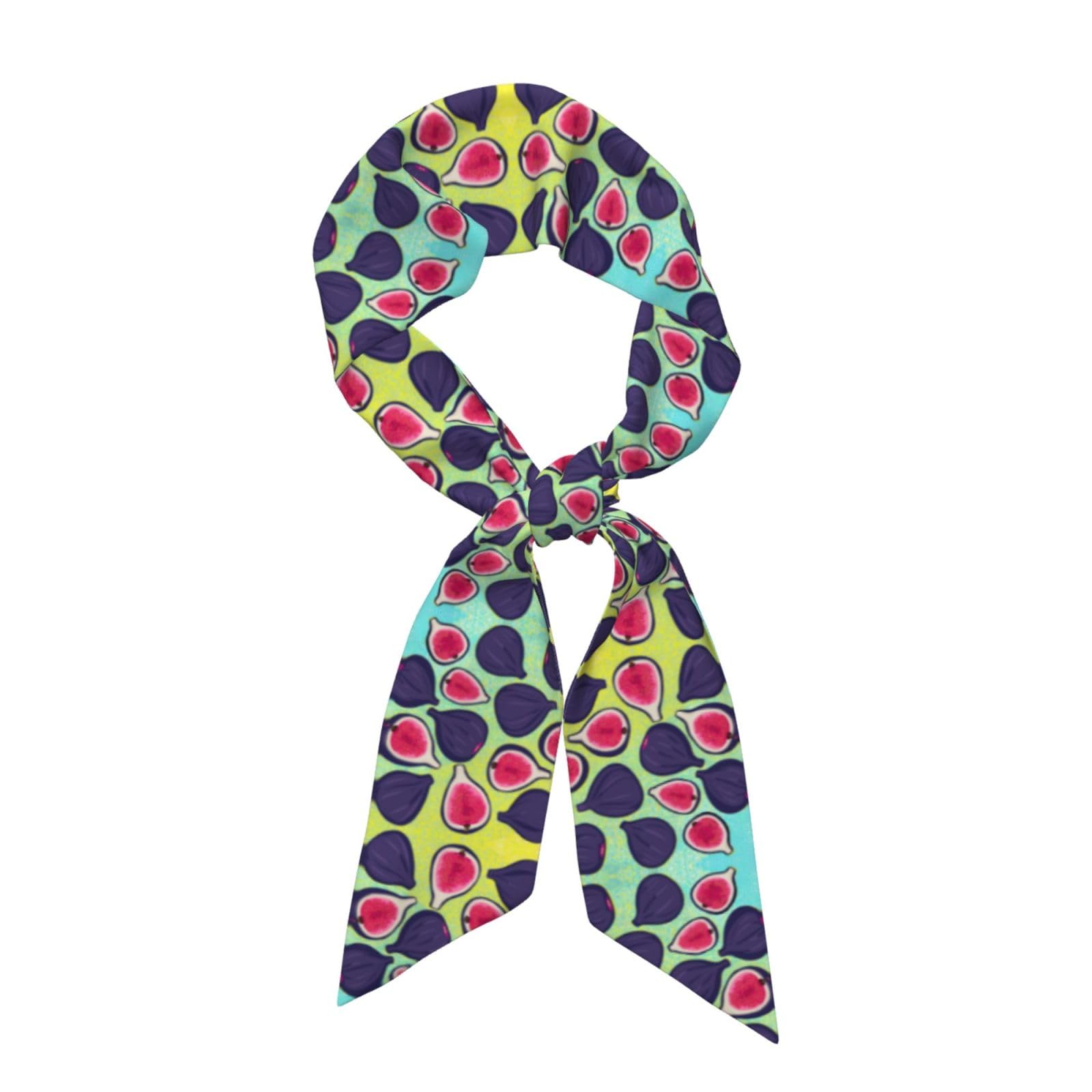 Women Fig Fruits Exotic Ornament Art Headbands Yoga Hair Band Sweat Band Beauty Skinny Hair Scarf Headwear for