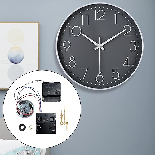 Miniatura 5 de Reloj de pared DIY Mecanismo de Movimiento Reloj de Péndulo Reemplazo con Caja de Campana de Música con Manecillas para Club Bar Oficina Relojes de
