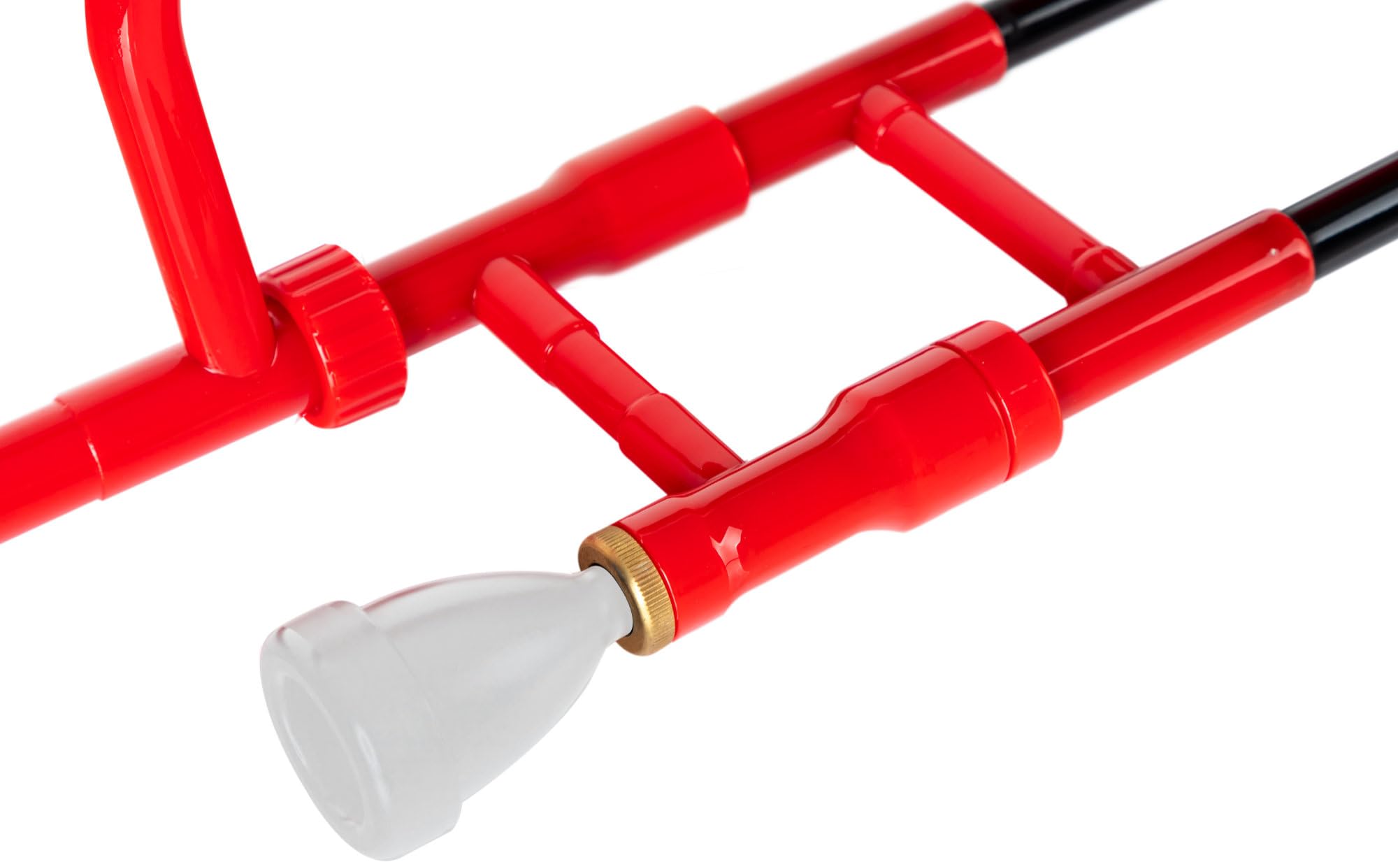 Classic Cantabile MardiBrass Trombone Ténor en ABS - Accord Bb - Coulisse en Fibre de Verre - 660g léger - Perçage : 12 mm - avec Embouchure et Housse - rouge