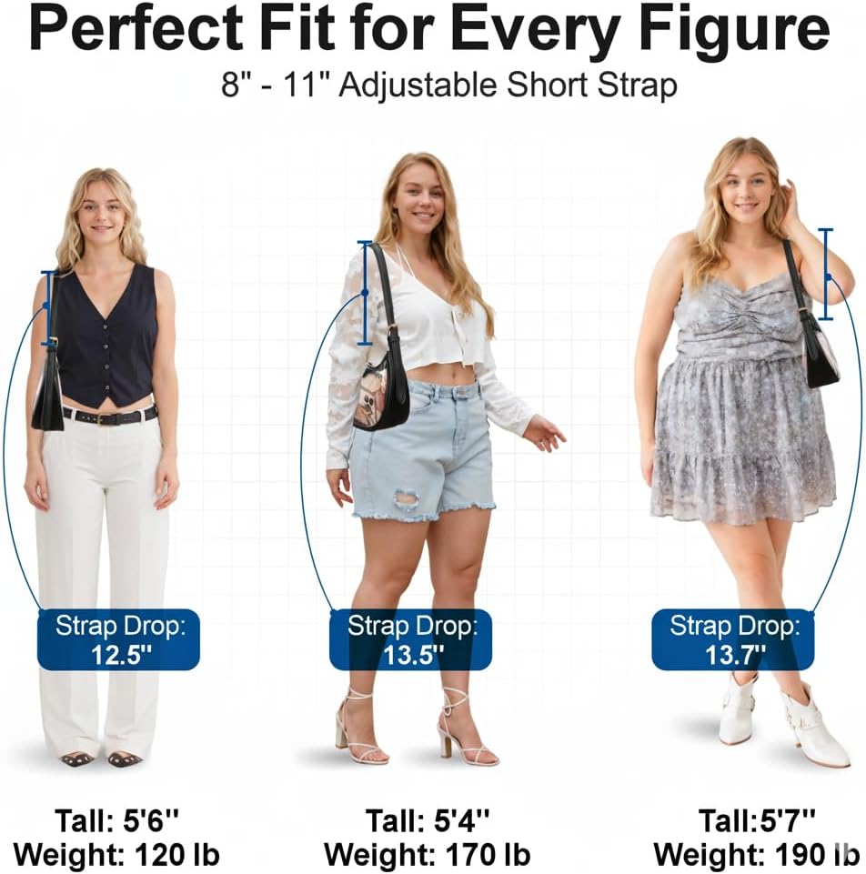 PACKISM Clear Shoulder Bag 9x6x3 - Clear Bag for Stadium Events for Women Short Strap, Perfect for Sport Event Concert Daily - Image 4