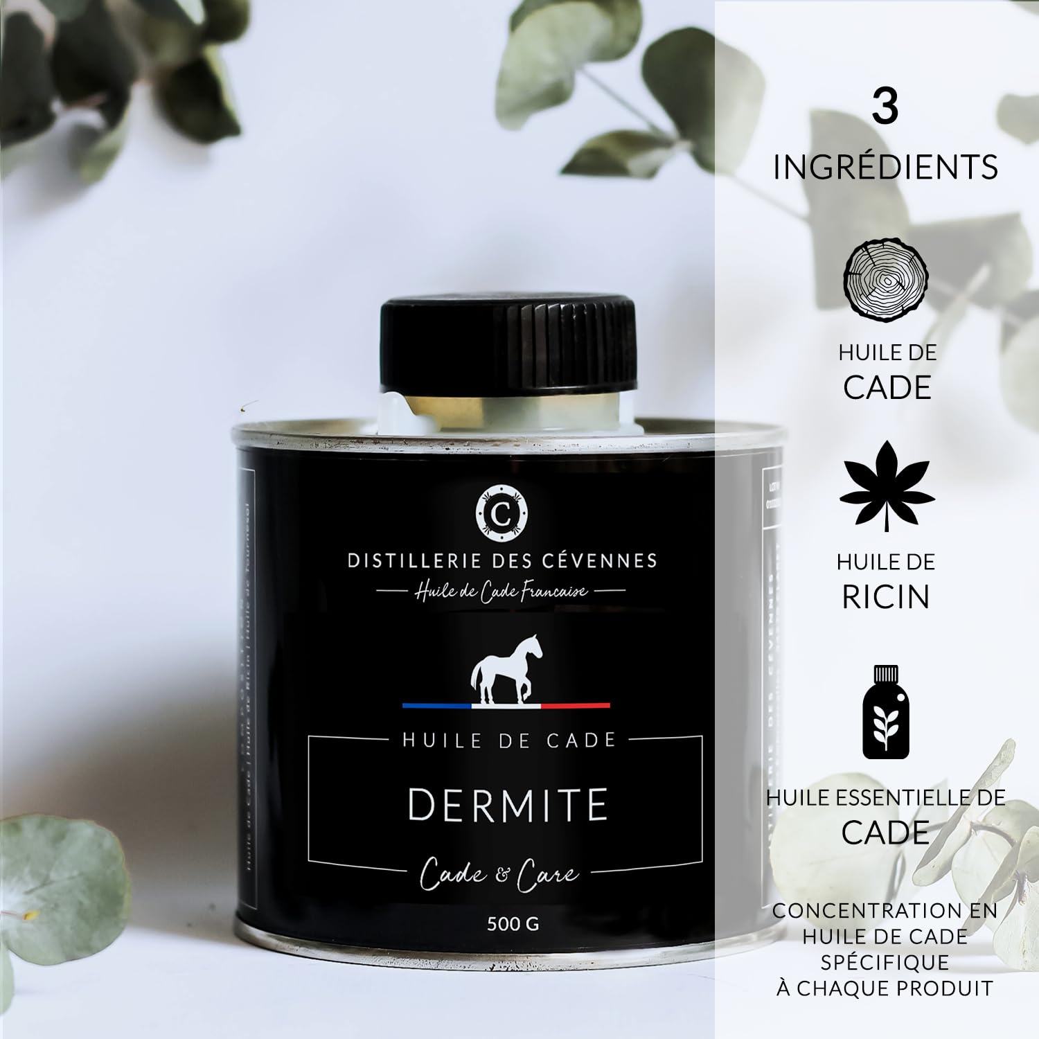 Distillerie des Cévennes Aceite de cade para Tratar la Dermatitis de los Caballos: Cad'ermite - 500g