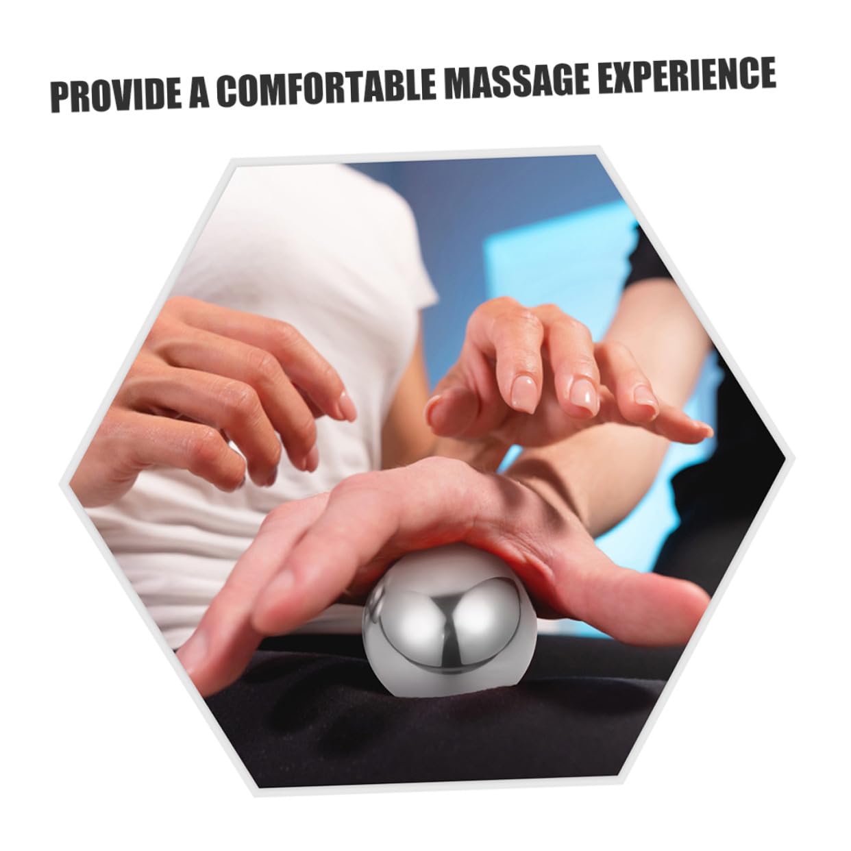 2 Paar Edelstahl Massagekugeln für Hand und Muskel mit Glatter Massagefunktion und Tragbarem Kompaktem Design für Entspannung Unterwegs