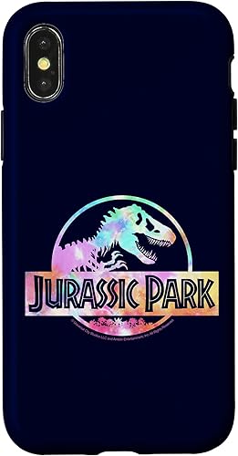 Miniatura 4 de Funda con logotipo para iPhone 14 Jurassic Park Tie Dye Fill