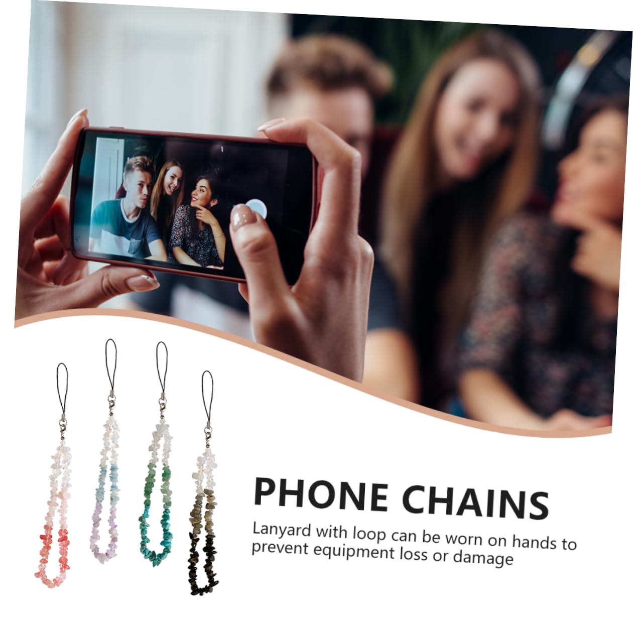 Angoily Correas Para Teléfono Móvil Cadena Decorativa Para Teléfono Llavero Cordón Para Teléfono Cadena Multifunción Para Teléfono Dije Decorativo Para Teléfono Insignia Cordón