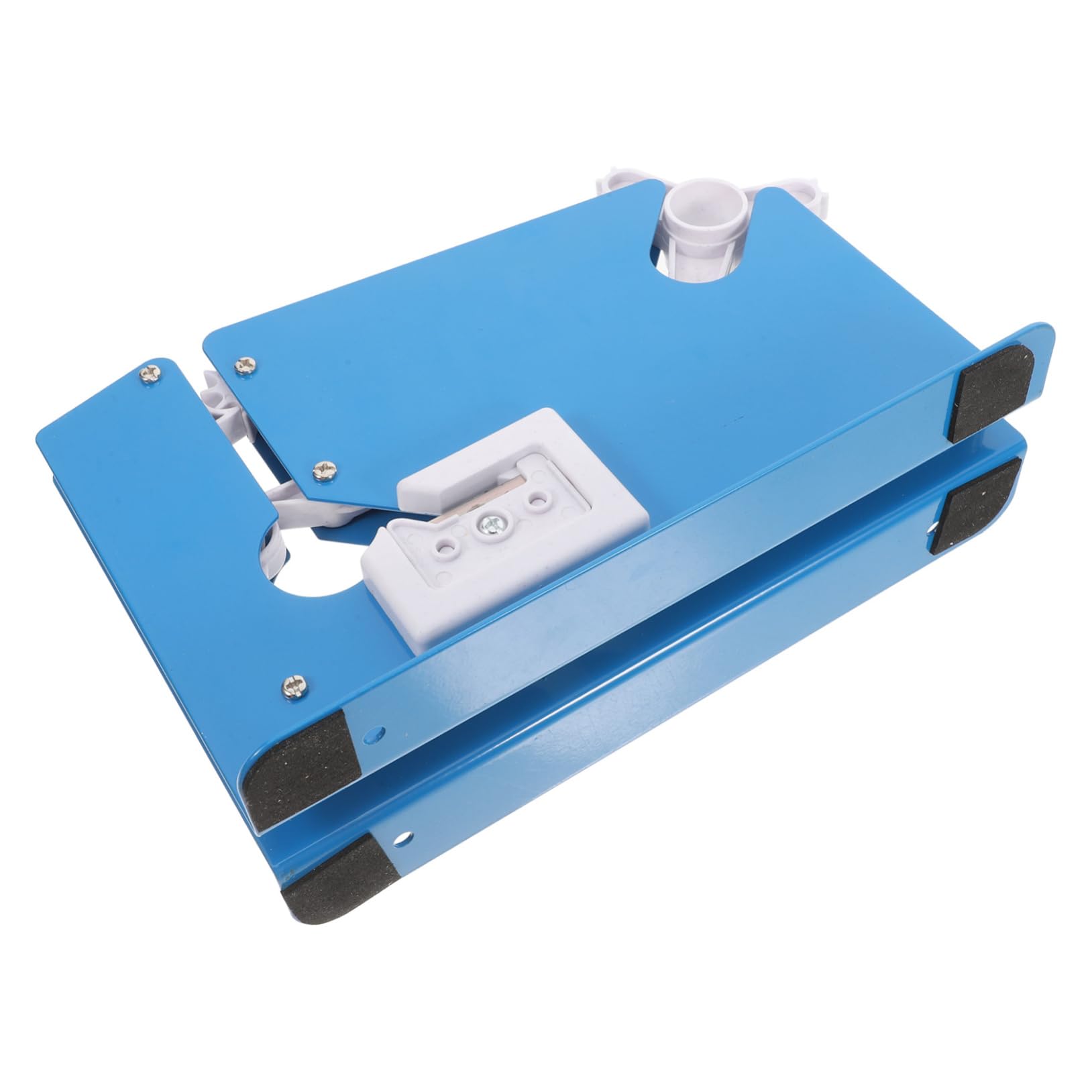 Gatuida Sigillatrice per Sacchetti in Ferro e Plastica Dispenser Nastro Adesivo Blu, Dispositivo Versatile per Sigillatura Sicura di Sacchetti di Prodotti e Verdure in Ristoranti e Case