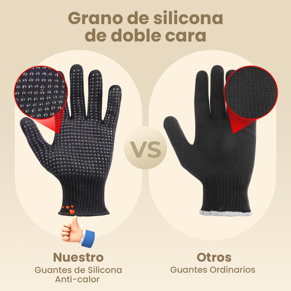 ELEHOT-Store 5 en 1 rizador de pelo con control de temperatura de 3 cabezales (180-210 ℃), rizador de pelo de cerámica de 10-32mm, iones negativos, guantes antiquemaduras, 2 clips