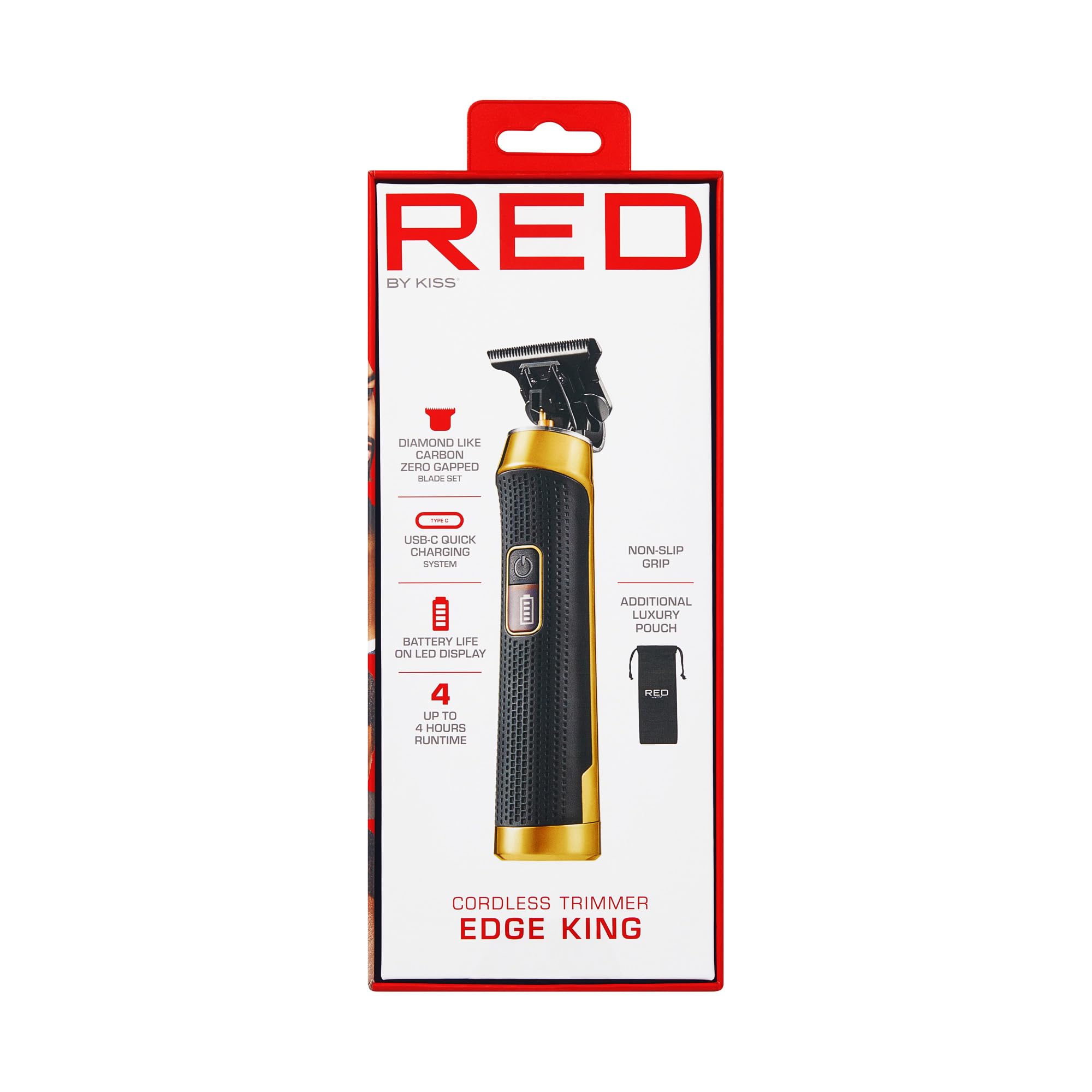 Amazon.com: Red by Kiss Edge King Cordless Trimmer, Zero-Gapped