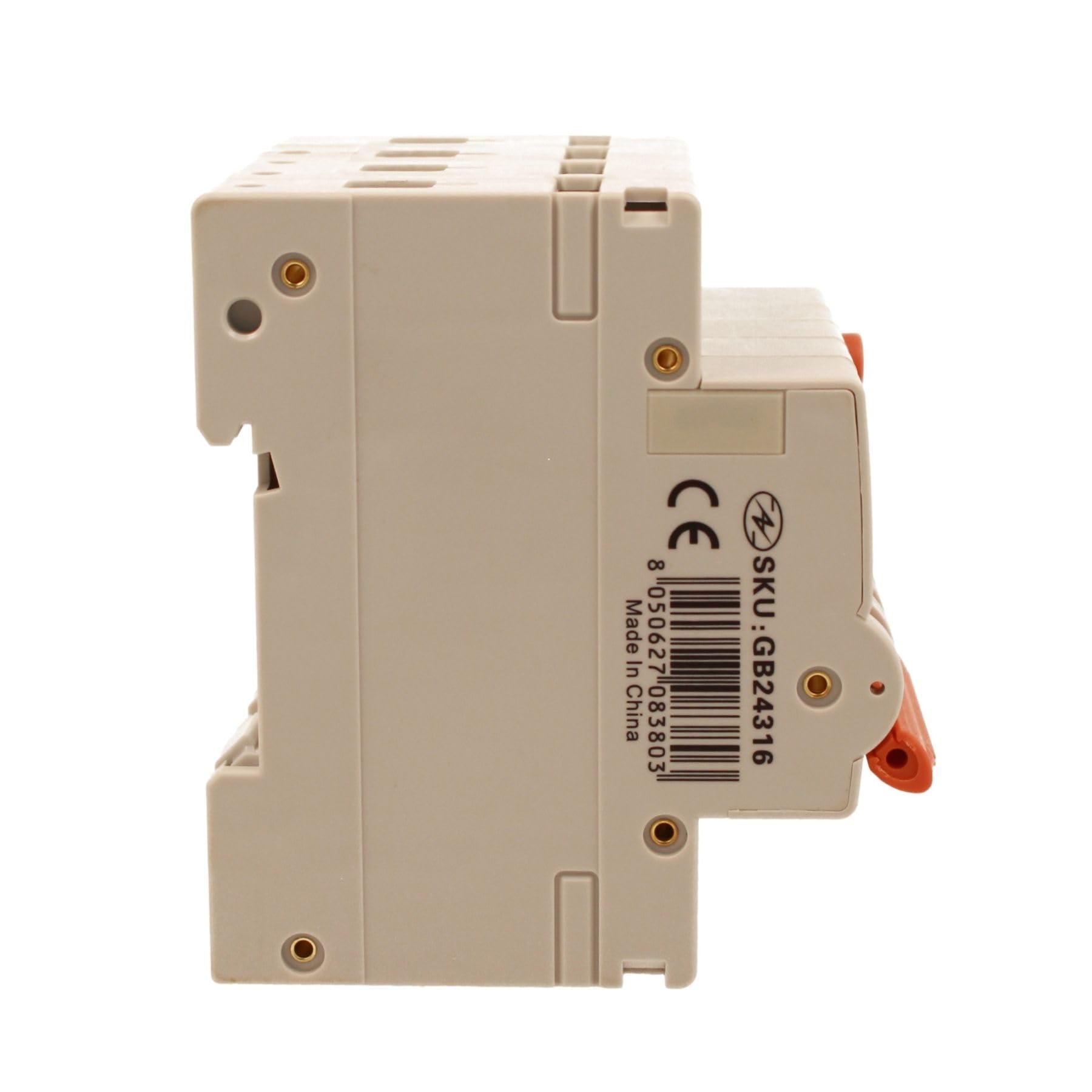 Interruttore Magnetotermico Differenziale Trifase, Tipo A 30mA 16A C16, 400V 4P Reale (NO 3P+N), Curva C 6kA 0,03A, Doppio Leva con Diagnostica Visiva, 4 Moduli DIN