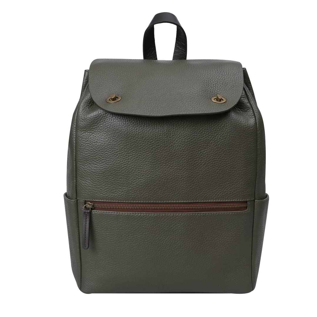 OUTBACK Berlin Leather Backpack_Olive