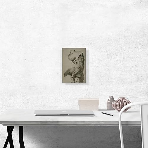 Miniatura 10 de ARTCANVAS Study For a Torso 1892 Canvas Art Print Stretched Framed Painting Picture Poster Giclee Wall Decor by Pablo Picasso - 26" x 18" (0.75"