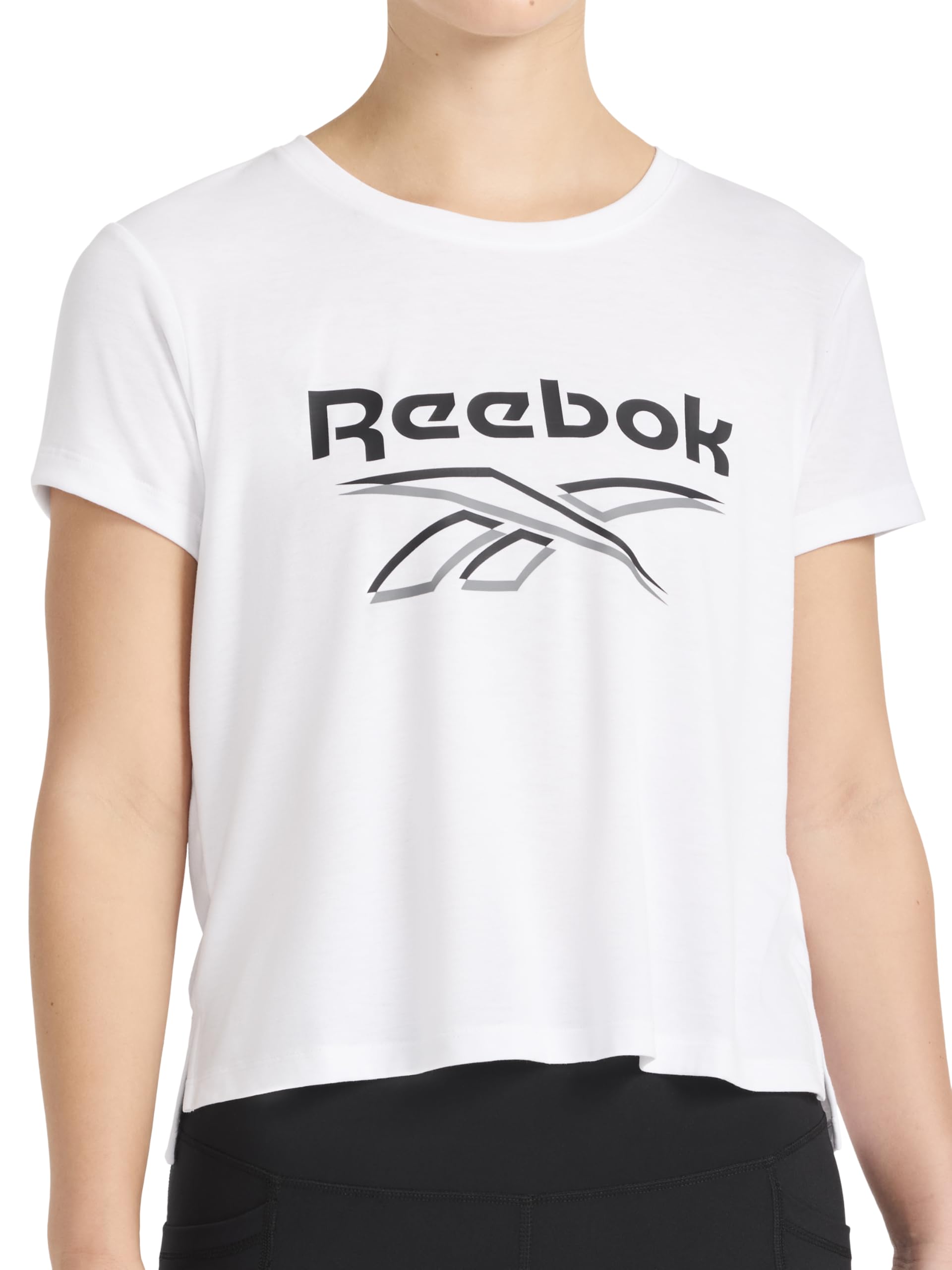 Women's Crewneck T-Shirt, Standard Fit, Lightweight Stretch Poly Soft Jersey Fab