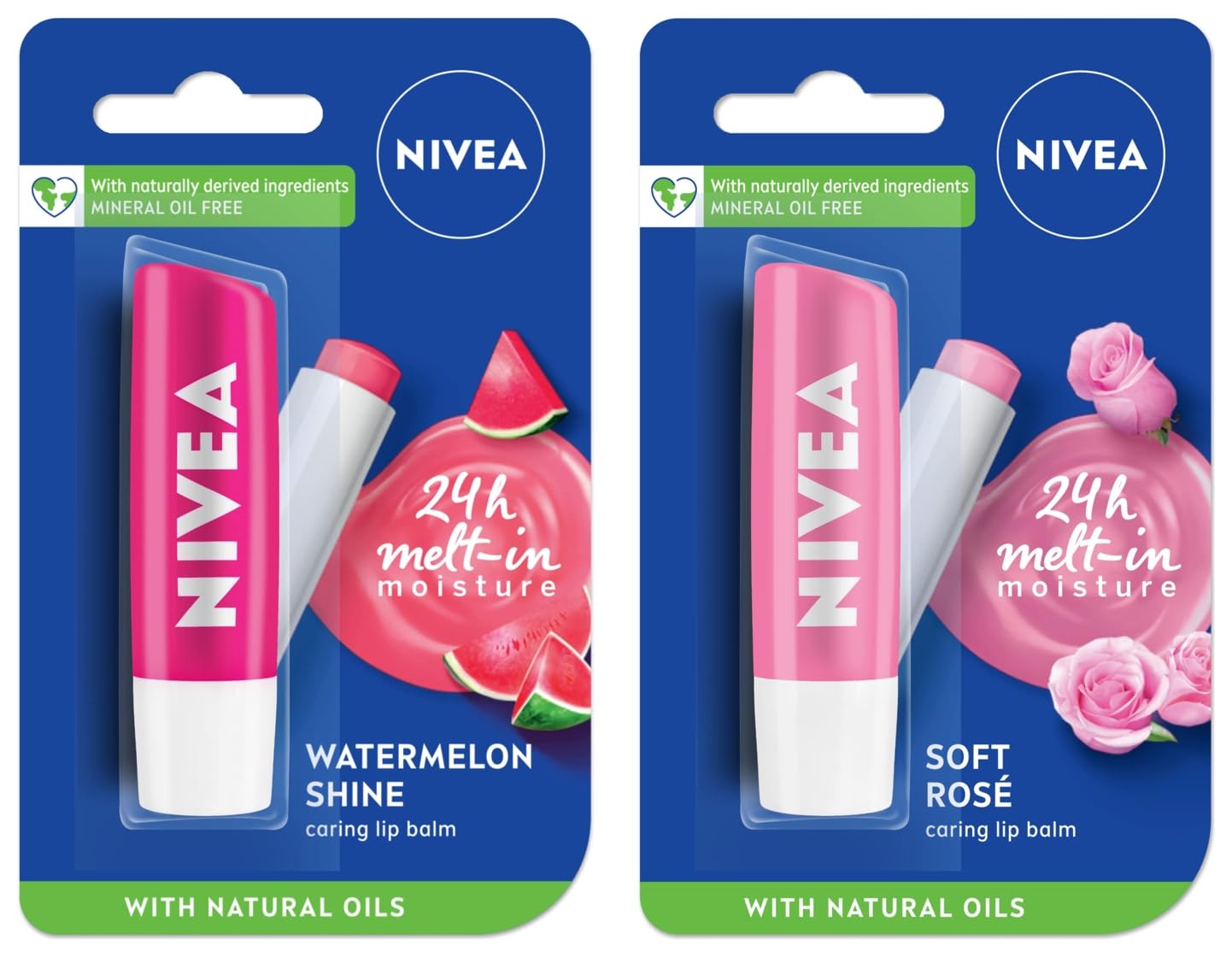 NIVEA Lip Balm, Soft Rose, 4.8g and NIVEA Lip Balm, Fruity Watermelon Shine, 4.8g-picture-21