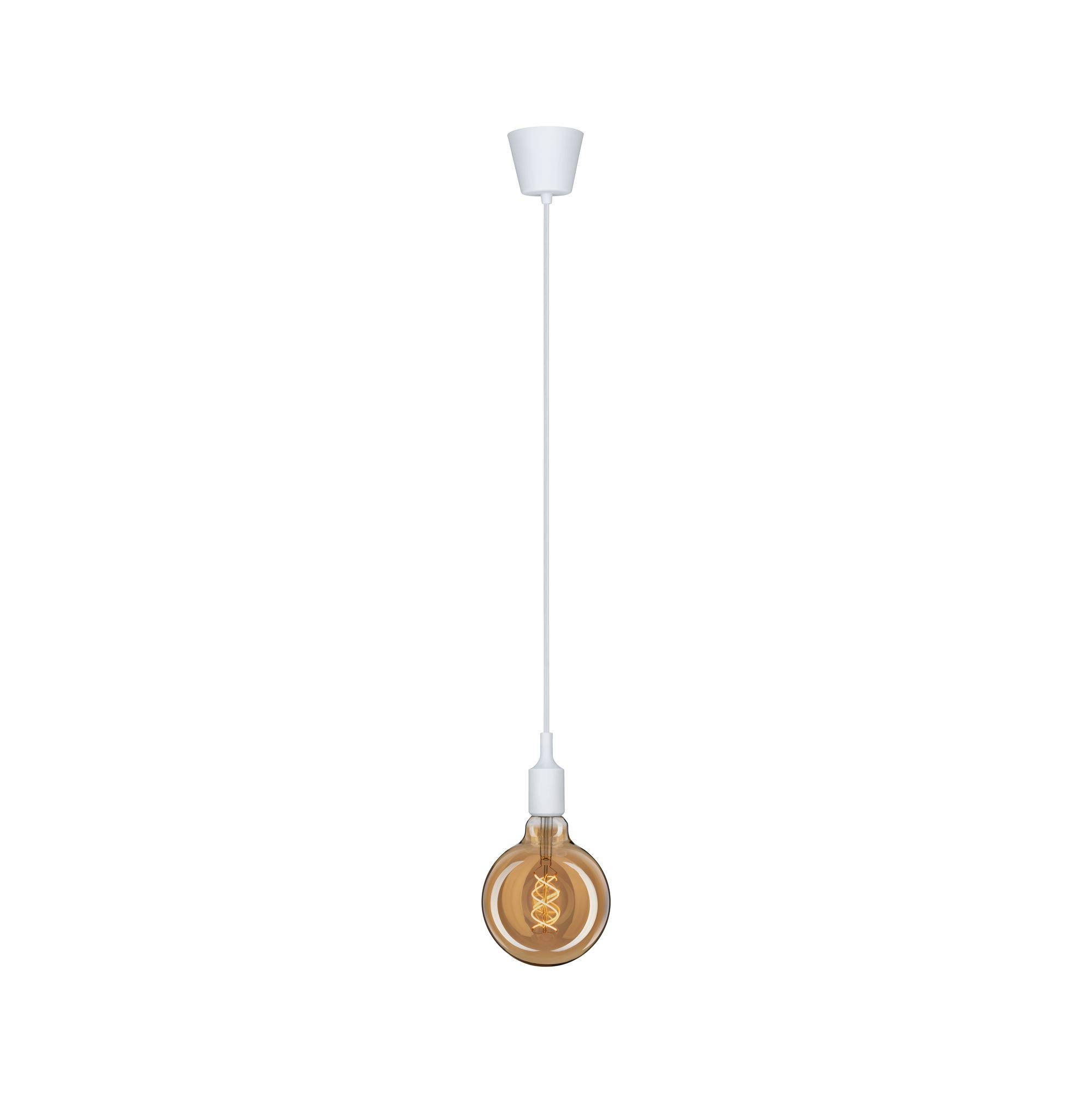 Paulmann 50383 Pendant luminaire Neordic Ketil max. 20 watt Pendant lamp White Ceiling lamp Silicone, Plastic Pendant luminaire E27 - Image 4