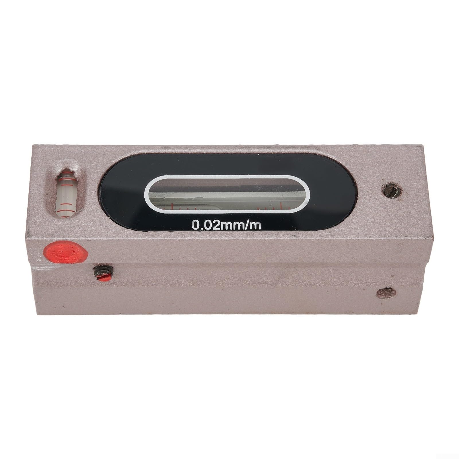 ZYNCUE Nivel industrial de alta precisión, 0.02mm 100/150/200mm acero de tungsteno con caja de madera para nivelación de equipos mecánicos (100MM)
