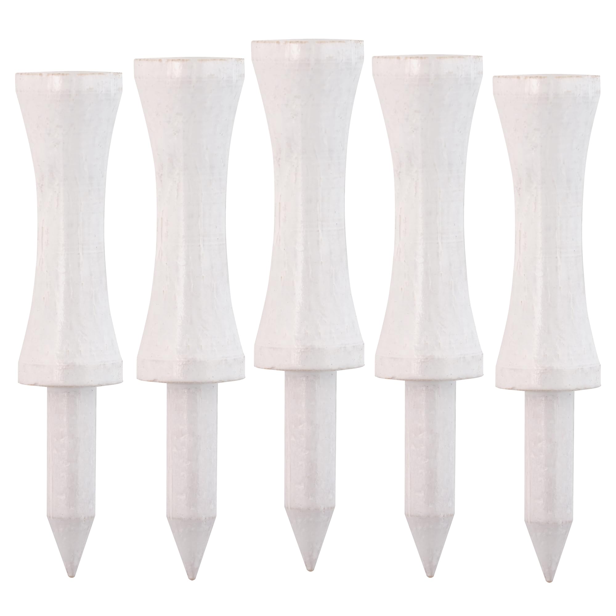 TH Golf x100 Pcs Bamboo White Castle Golf Tees 51mm Biodegradable Eco Friendly Sustainable