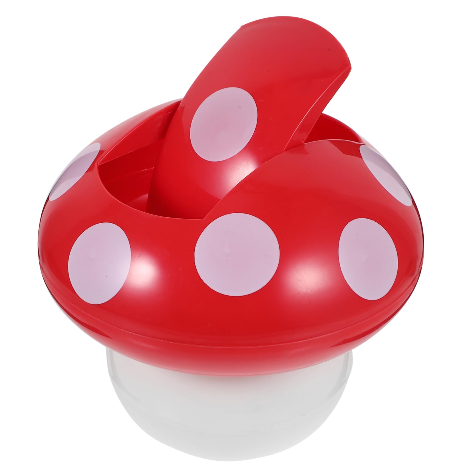 TOGEVAL Mushroom Decor Trash Can for Desk Mini Desktop Mushroom Trash Can with Lid