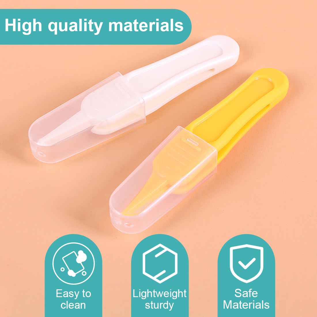 4 Pcs Pince à Épiler Pour Nez De Bébé, Sécurité Pour Bébé Brucelles, Pince à Épiler Pour Bébé, Pince à Épiler Pour Nettoyer Pince