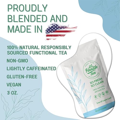 Miniatura 2 de Té de hierbas So Fresh, So Clean — Soporte de aliento fresco y comodidad oral* | 3 oz. Hoja suelta con 35 bolsas de té vacías incluidas