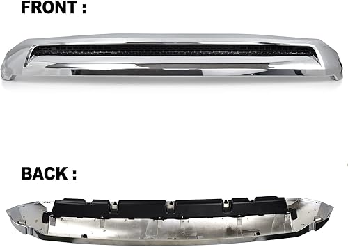 Miniatura 2 de Moldura de rejilla cromada del capó superior del capó delantero compatible con Tundra 2014-2021