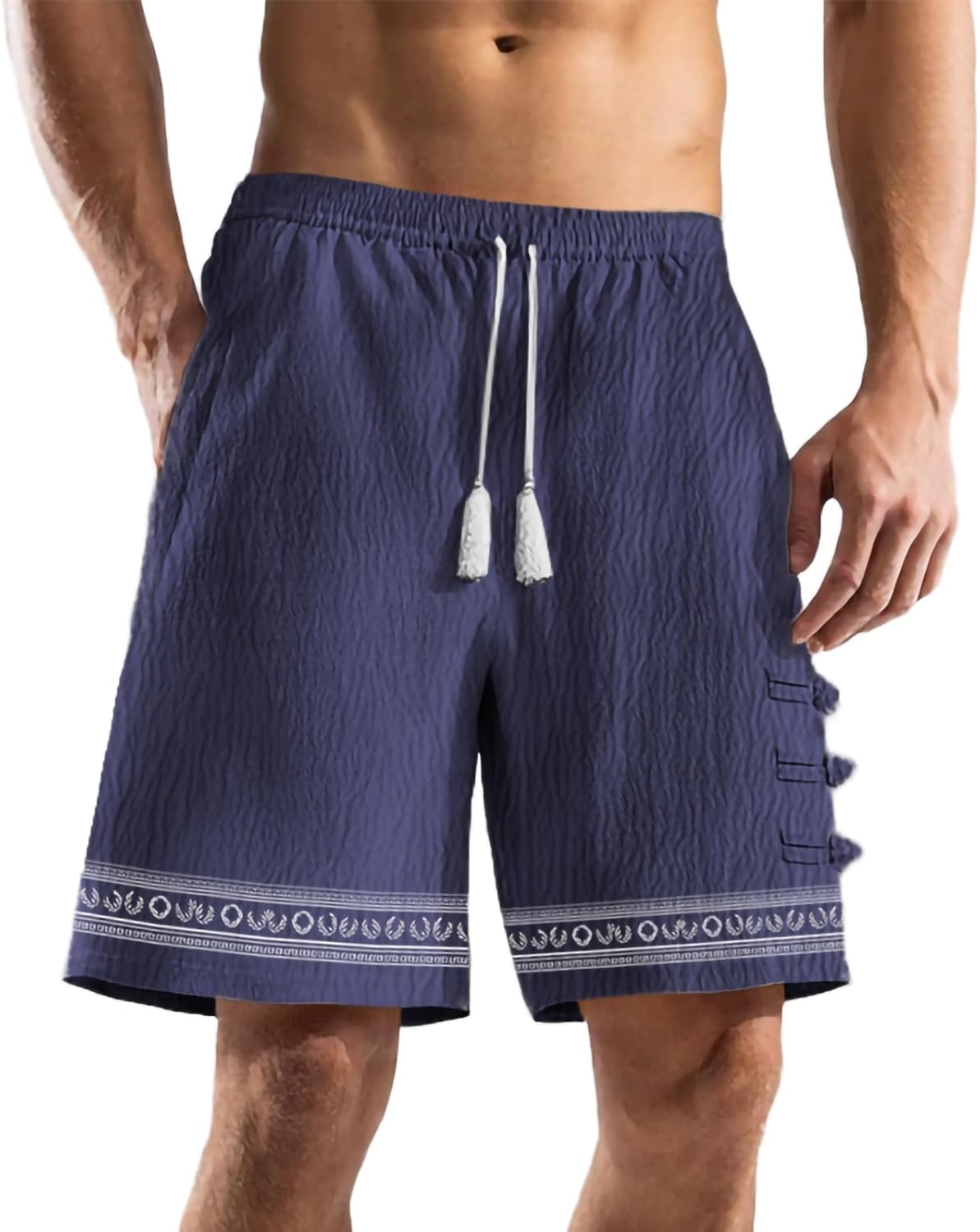 Work Pants for Men Casual Plus Size Drawstring Daily Basic Comfortable Summer Workout Shorts with Pockets